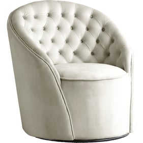 Design Edge Jerilderie  Cream Velvet Accent Chair