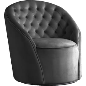 Meridian Furniture Alessio Grey Velvet Accent Chair