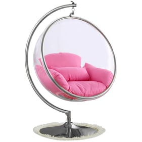 Meridian Furniture Luna Pink Swing Chair