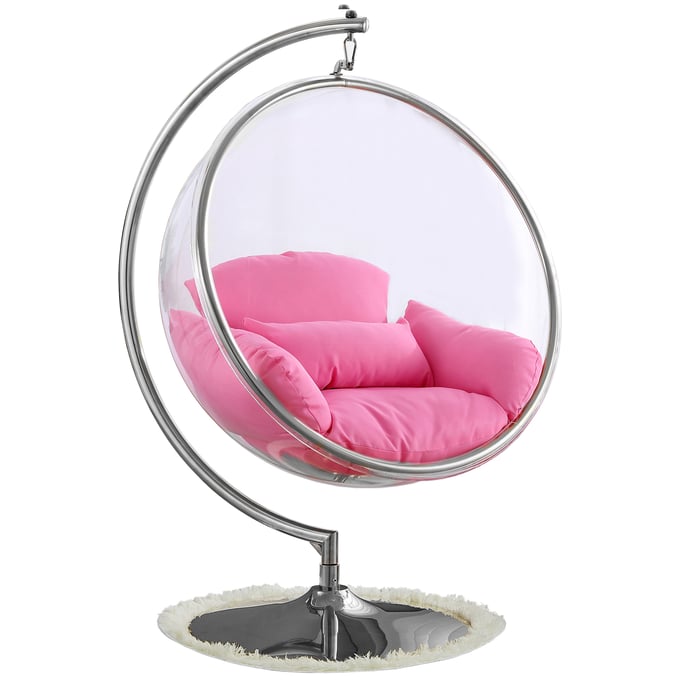 Meridian Furniture Luna Pink Swing Chair MRD-507PINK