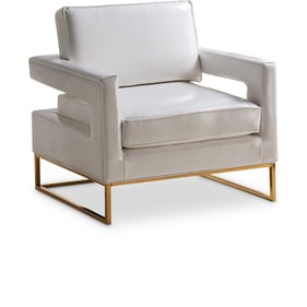 Meridian Furniture Amelia White Vegan Leather Accent Chair