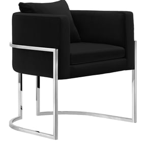 Meridian Furniture Pippa Black Velvet Accent Chair