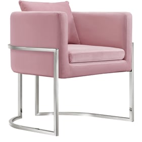 Design Edge Bowen  Pink Velvet Accent Chair