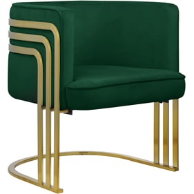 Meridian Furniture Rays Green Velvet Accent Chair