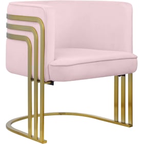 Meridian Furniture Rays Pink Velvet Accent Chair