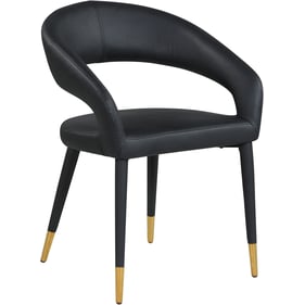 Meridian Furniture Destiny Black Vegan Leather Dining Chair