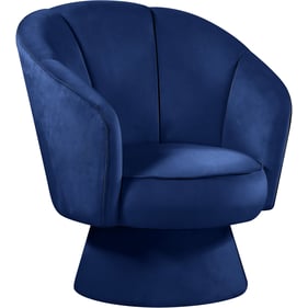 Meridian Furniture Swanson Navy Velvet Accent Chair