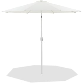 Meridian Furniture Fiji White Fabric Patio Umbrellas