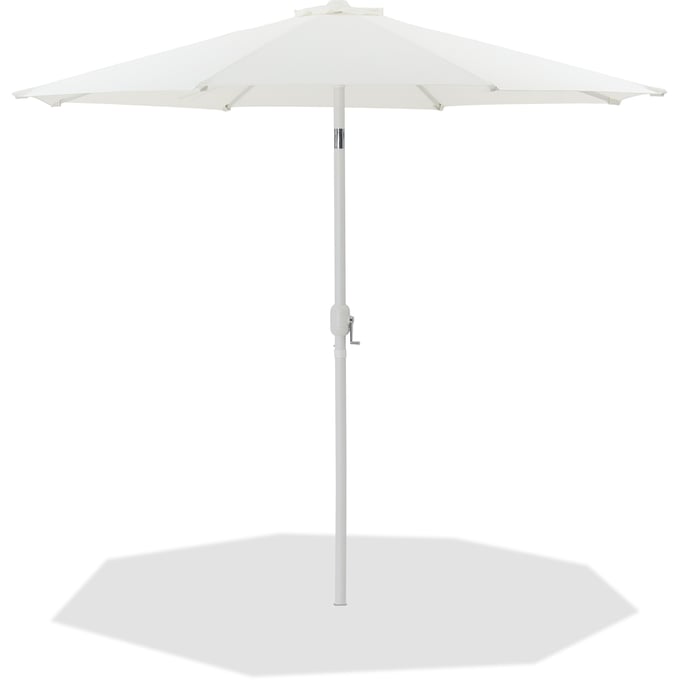 Meridian Furniture Fiji White Fabric Patio Umbrellas MRD-55015WHITE-U