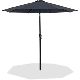 Meridian Furniture Fiji Black Fabric Patio Umbrellas