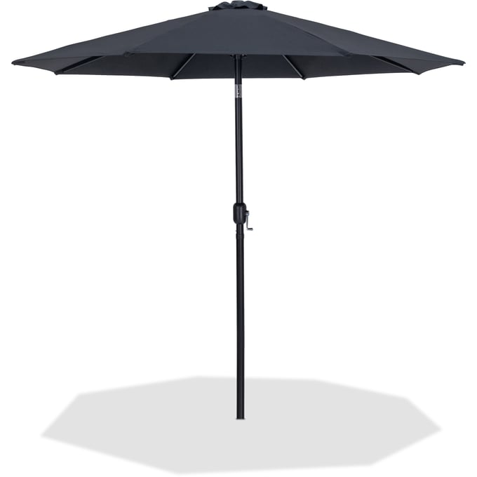 Meridian Furniture Fiji Black Fabric Patio Umbrellas MRD-55016BLACK-U