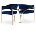 Madelyn Navy Velvet Dining Chair