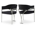 Madelyn Black Velvet Dining Chair