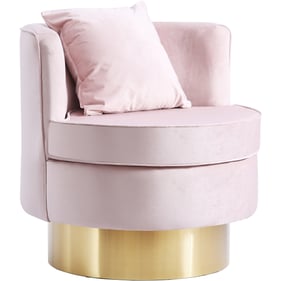 Meridian Furniture Kendra Pink Velvet Accent Chair