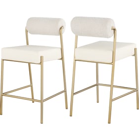 Meridian Furniture Carly Cream Counter Height Stool