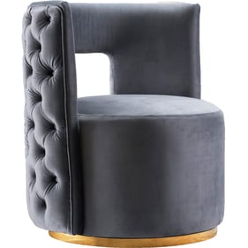 Meridian Furniture Theo Grey Velvet Accent Chair