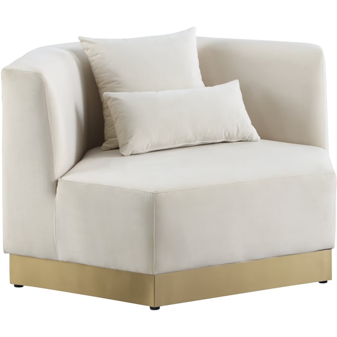 Meridian Furniture Marquis Cream Velvet Chair MRD-600CREAM-C