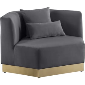 Meridian Furniture Marquis Grey Velvet Chair