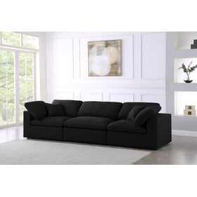 Meridian Furniture Serene Black Fabric Modular Sofa