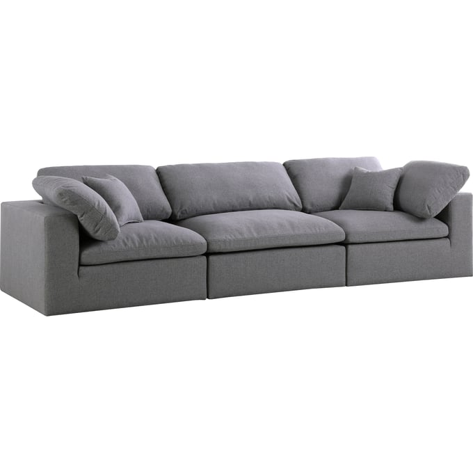 Meridian Furniture Serene Grey Fabric Modular Sofa MRD-601GREY-S119