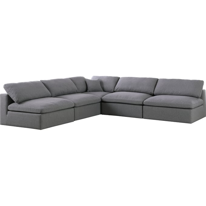 Meridian Furniture Serene Grey Modular 5pc Sectional MRD-601GREY-SEC5B