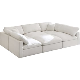 Meridian Furniture Plush Cream Modular 6pc Sectional