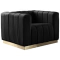 Marlon Black Velvet Chair