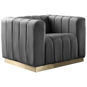 Meridian Furniture Marlon Grey Velvet Chair