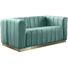 Meridian Furniture Marlon Mint Velvet Loveseat