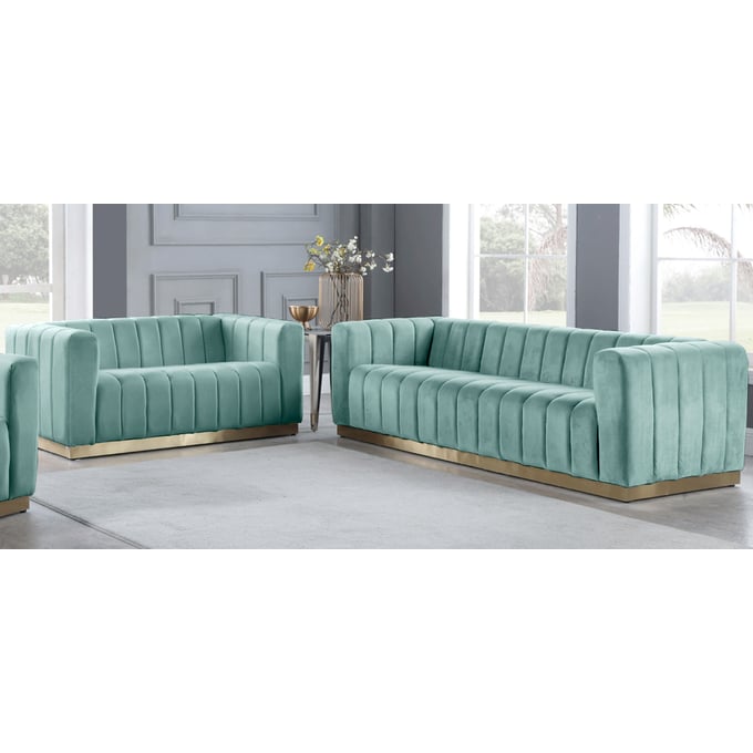 Meridian Furniture Marlon Mint 2pc Living Room Set MRD-603-LR-S11