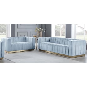 Meridian Furniture Marlon Sky Blue 2pc Living Room Set