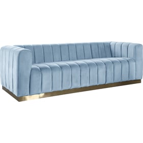 Meridian Furniture Marlon Sky Blue Velvet Sofa