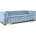 Marlon Sky Blue Velvet Sofa