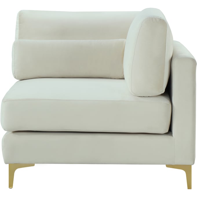 Meridian Furniture Julia Cream Velvet Modular Corner Chair MRD-605CREAM-CORNER