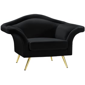 Meridian Furniture Lips Black Velvet Chair