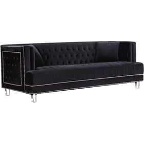 Design Edge Waterfall  Black Velvet Sofa