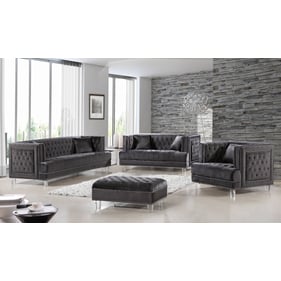 Meridian Furniture Lucas Grey 4pc Living Room Set