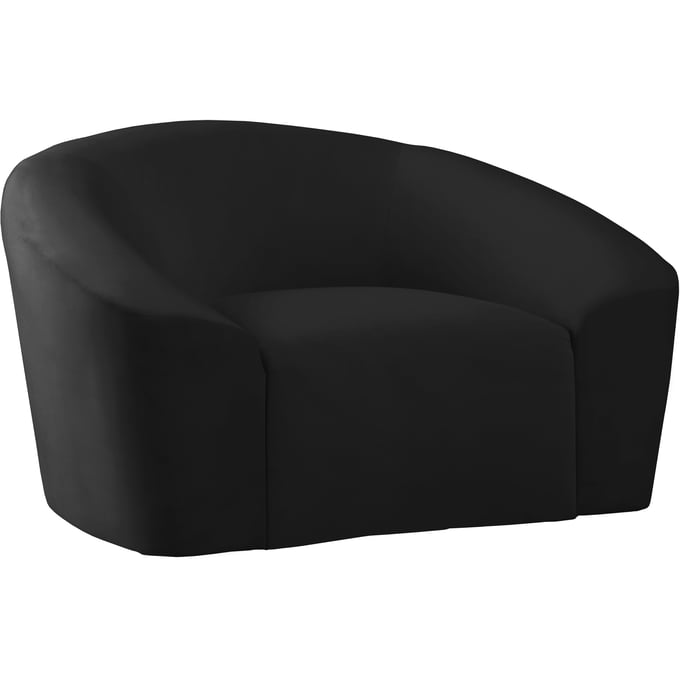 Meridian Furniture Riley Black Velvet Chair MRD-610BLACK-C