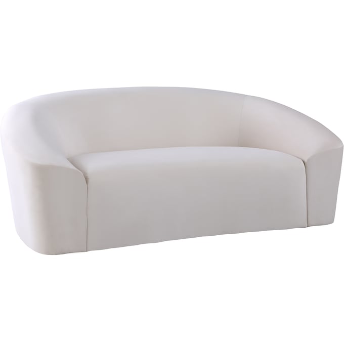 Meridian Furniture Riley Cream Velvet Loveseat MRD-610CREAM-L