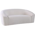 Riley Cream Velvet Loveseat