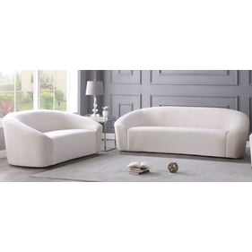 Meridian Furniture Riley Cream 2pc Living Room Set