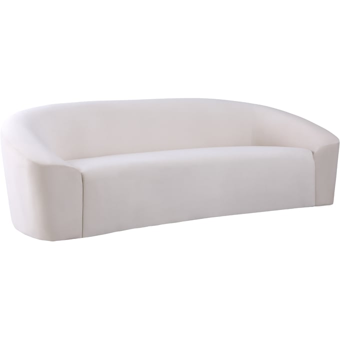 Meridian Furniture Riley Cream Velvet Sofa MRD-610CREAM-S