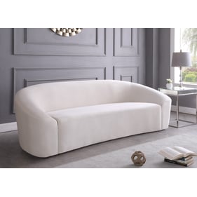 Meridian Furniture Riley Cream Velvet Sofa