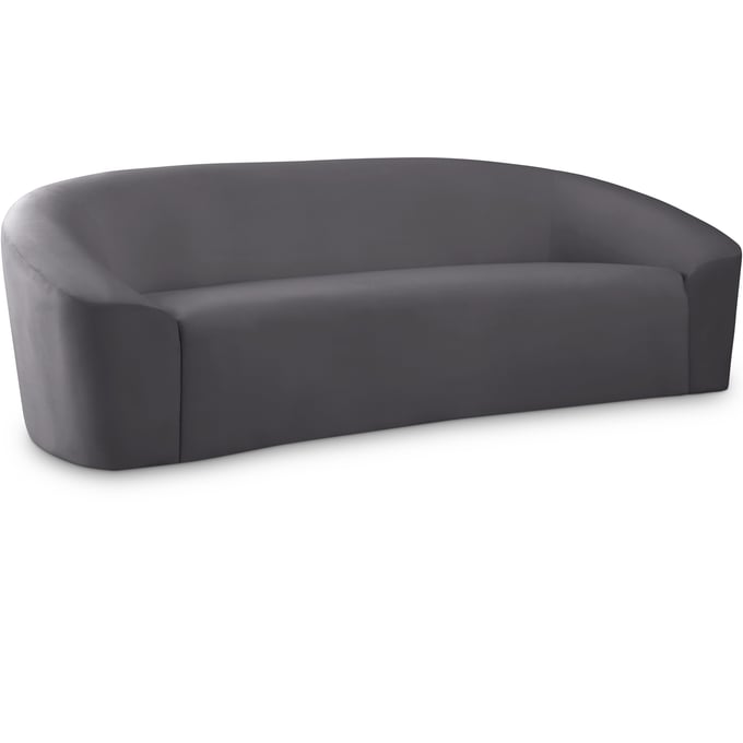 Meridian Furniture Riley Grey Velvet Sofa MRD-610GREY-S