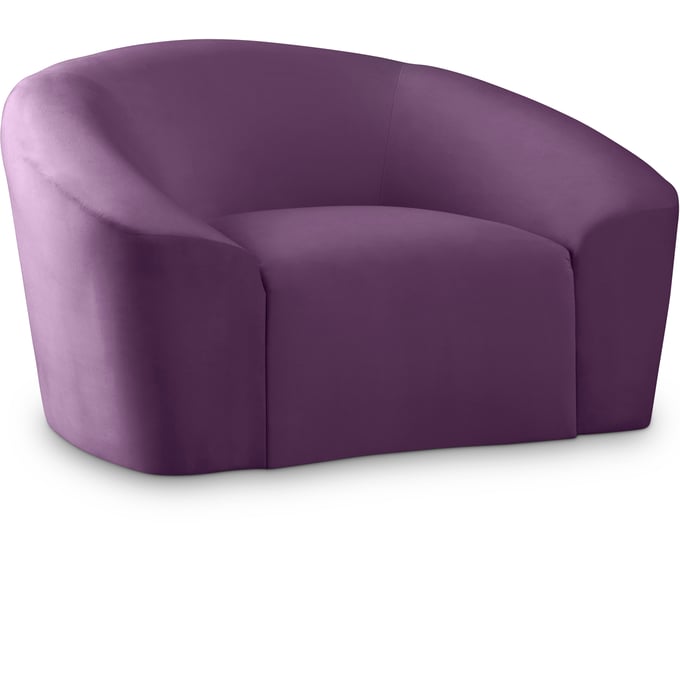 Meridian Furniture Riley Purple Velvet Chair MRD-610PURPLE-C