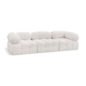 Meridian Furniture Ames Cream Boucle Fabric Modular Sofa