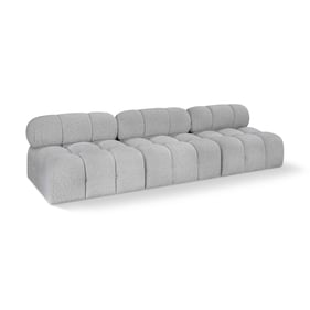 Meridian Furniture Ames Grey Boucle Fabric Sofa