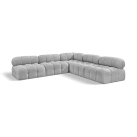 Meridian Furniture Ames Grey Fabric Modular 5pc Sectional