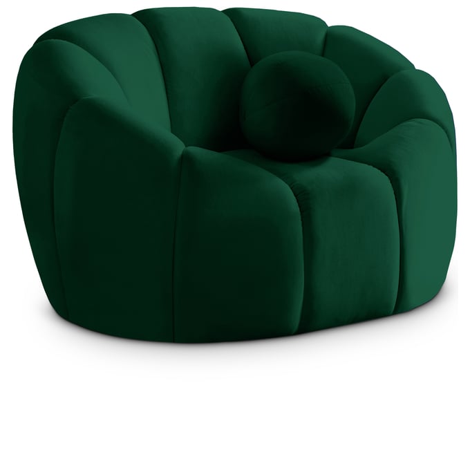 Meridian Furniture Elijah Green Velvet Chair MRD-613GREEN-C