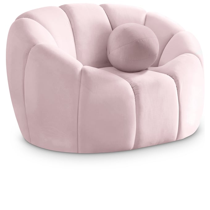 Meridian Furniture Elijah Pink Velvet Chair MRD-613PINK-C